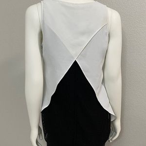 Cabi Domino Mesh Criss Cross Back Shirt